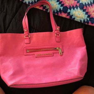 Hot pink juicy couture tote bag